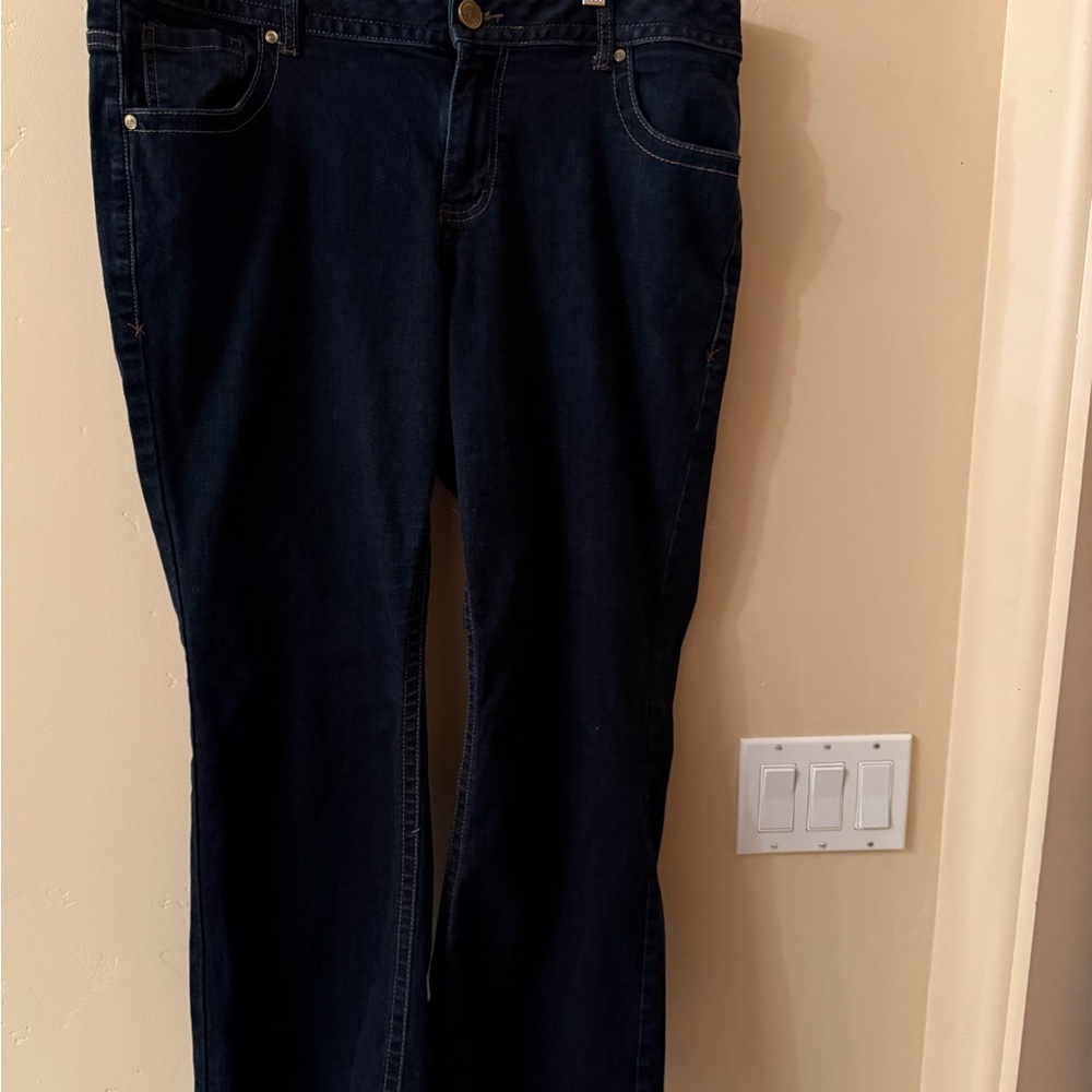 Lane Bryant Dark Blue Straight Leg Jeans